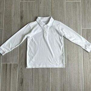 Babycottons White Long Sleeve Polo Size 6